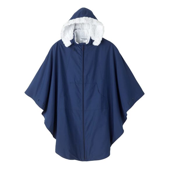 Women’s Adaptive Faux Fur-lined Wheelchair Cape With Hood - Luxurious🌷